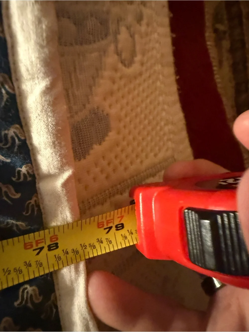 handmade patchwork quilt features the traditional Burgoyne Surrounded pattern